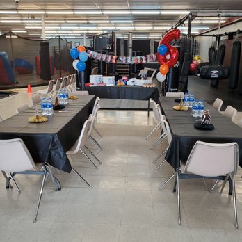 OCA Party Rentals - Our birthday set up inside Martial Arts & More, Jacksonville. - Bounce House Rentals Near Me - Jacksonville, North Carolina