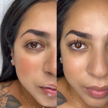 Beauty Flows - First picture: Nanoblading and lip hydration  Second picture: Lash lift - Eyebrow Services Near Me - Salt Lake City , Utah