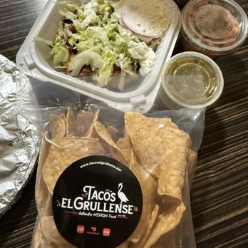 Tacos El Grullense E&E - Chips and sopes - Tacos Near Me - Redwood City, California