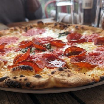 Nomad Pizza - Trenton pie with pepperoni - Pizza Near Me - Princeton, New Jersey Nomad Pizza - Trenton pie with pepperoni - Pizza Near Me - Princeton, New Jersey