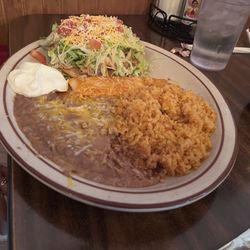 El Alteno - 2 item combo w/cheese enchilada and chicken tostada
