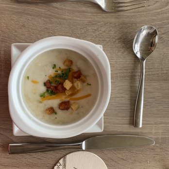 Ama Ama Restaurant - Corn Potato Chowder - Highly Recommend - New American Near Me - Kapolei, Hawaii Ama Ama Restaurant - Corn Potato Chowder - Highly Recommend - New American Near Me - Kapolei, Hawaii