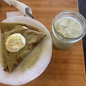 Café Crème - Iced matcha latte and Tokyo Crepes - Coffee & Tea Near Me - Austin, Texas