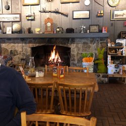 Cracker Barrel Old Country Store - Fireplace sure makes you feel good.