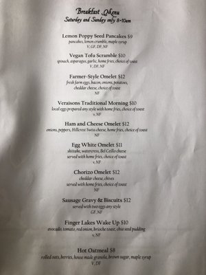 Menu photo 7 Veraisons Restaurant Dundee, NY