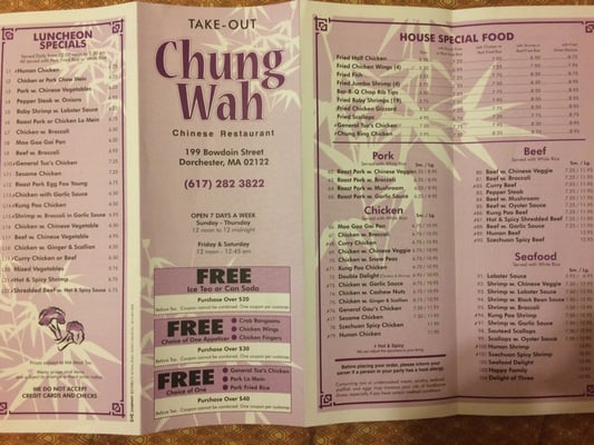 Menu photo 6 Chung Wah Dorchester, MA Menu photo 6 Chung Wah Dorchester, MA