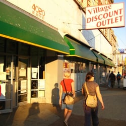 Village Discount Outlet - Coupla bloggers doing some thrifting at the Village Village.