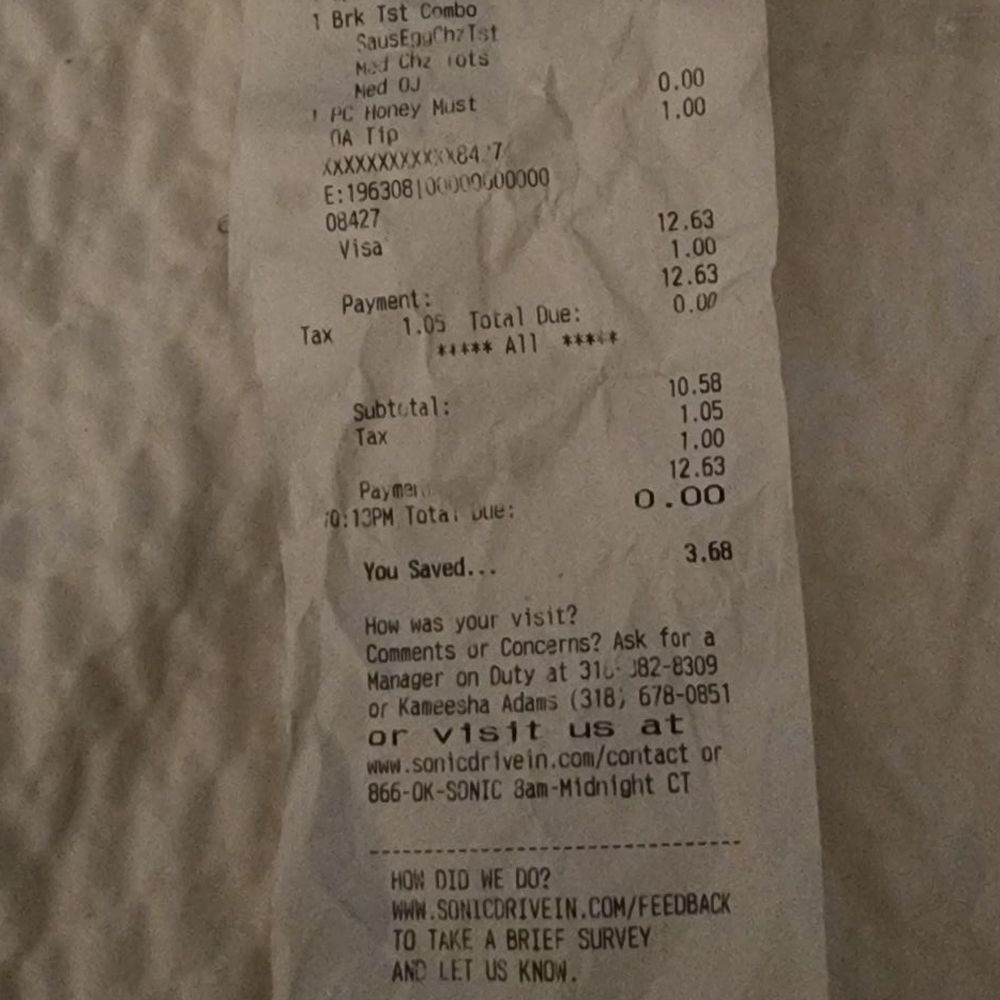 Sonic Drive-In - Burgers Near Me - Minden, Louisiana