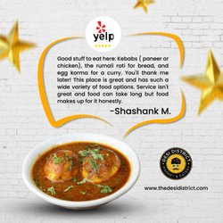 Desi District Irving - We are pleased to know about your experience. Hope to serve you again at Desi District.

Thank you For Review