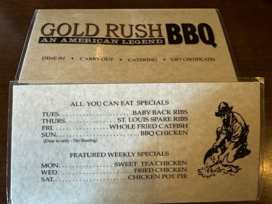 Menu photo 4 Gold Rush BBQ Venice, FL Menu photo 4 Gold Rush BBQ Venice, FL