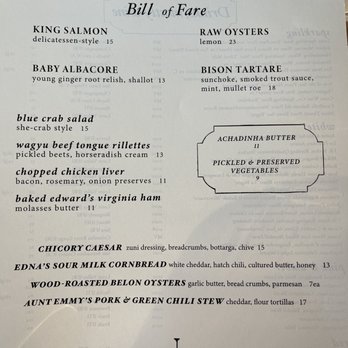 Dunsmoor - Menu - American Near Me - Los Angeles, California
