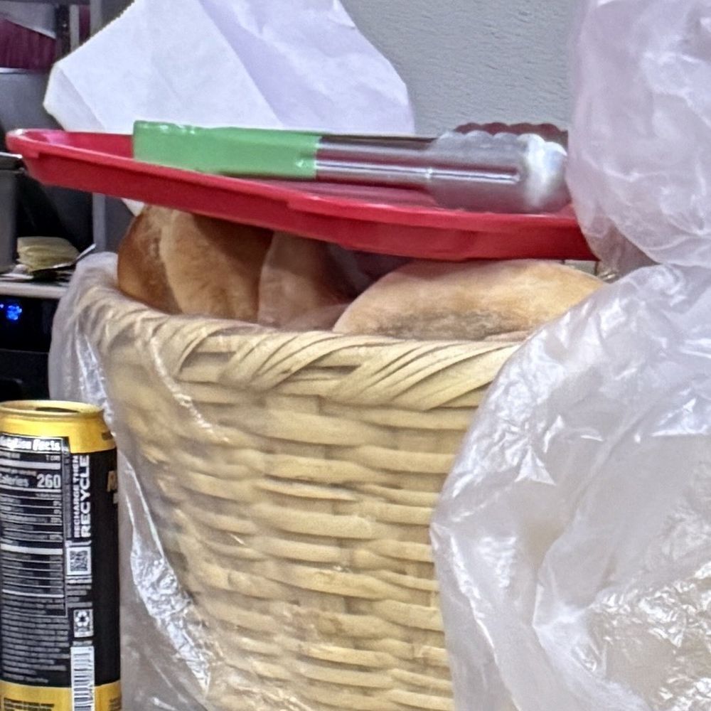 Bread tray on top of bolillos. Bread tray on top of bolillos.