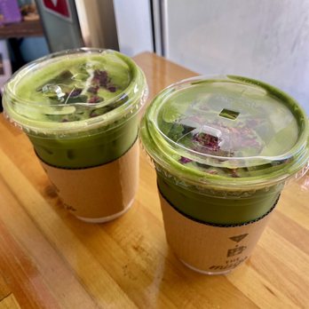 The Mugs - Iced Rose Matcha Latte - Coffee & Tea Near Me - Diamond Bar, California The Mugs - Iced Rose Matcha Latte - Coffee & Tea Near Me - Diamond Bar, California