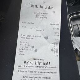 Walk in costs?