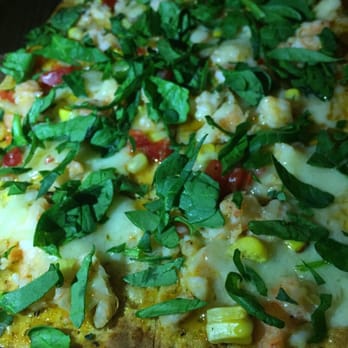 Farmer's Table - Shrimp and roasted corn flatbread - Desserts Near Me - Boca Raton, Florida Farmer's Table - Shrimp and roasted corn flatbread - Desserts Near Me - Boca Raton, Florida