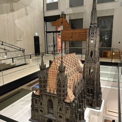 Wien Museum Karlsplatz - 1:25 scale model of St. Stephen's Cathedral Made from wood, cardboard, and papier-mâché