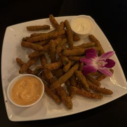 Fried asparagus Fried asparagus