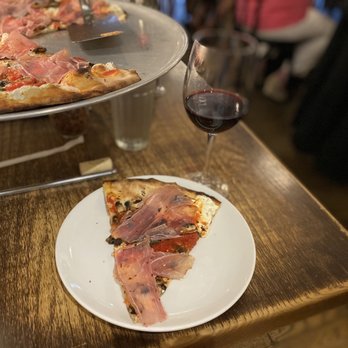 Juliana's - Margherita Pizza Mushrooms Prosciutto - Pizza Near Me - Brooklyn, New York Juliana's - Margherita Pizza Mushrooms Prosciutto - Pizza Near Me - Brooklyn, New York