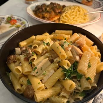 Maggiano's Little Italy - Rigatoni D. Great flavor. Tender chicken breast. Love the fresh chopped Italian Parsley. Pasta a tad overcooked - Italian Near Me - Costa Mesa, California Maggiano's Little Italy - Rigatoni D. Great flavor. Tender chicken breast. Love the fresh chopped Italian Parsley. Pasta a tad overcooked - Italian Near Me - Costa Mesa, California
