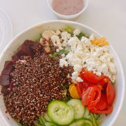 Hummus & Beet Greek Salad