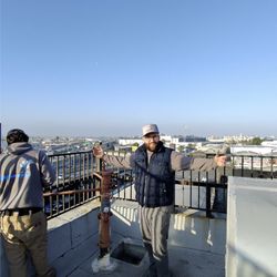 Iceman HVAC - our tech enjoying a beautiful LA day.