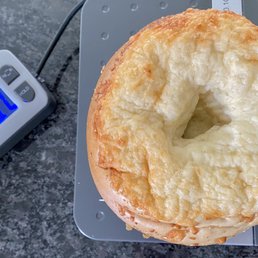 Bagel? No...round bread. Bagel? No...round bread.
