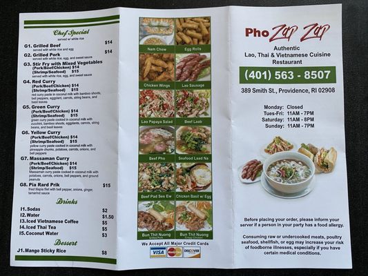 Menu photo 2 Pho Zap Zap Providence, RI Menu photo 2 Pho Zap Zap Providence, RI