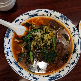 Wang Dynasty - Spicy Beef Noodle soup: Hands down, best soup. It brought me back to Taiwan. Meat was tender, noodles had a good chew. A 10/10 must get. - Chinese Near Me - Bethesda, Maryland Wang Dynasty - Spicy Beef Noodle soup: Hands down, best soup. It brought me back to Taiwan. Meat was tender, noodles had a good chew. A 10/10 must get. - Chinese Near Me - Bethesda, Maryland
