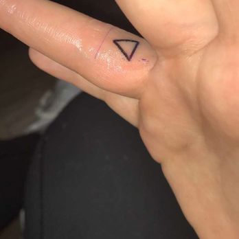 Tattoo 42 - 5 seconds after it was finished! Small finger tattoo by John, February 2017. - Tattoo Near Me - Beaverton, Oregon