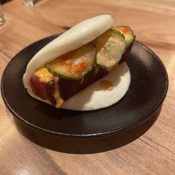 RAMEN-SAN - Berkshire Pork Belly Mini Mantou Bun - Ramen Near Me - Chicago, Illinois RAMEN-SAN - Berkshire Pork Belly Mini Mantou Bun - Ramen Near Me - Chicago, Illinois