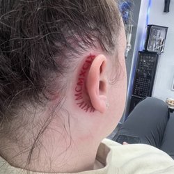 Sick Skins Skin Art Studio - Ear tattoo