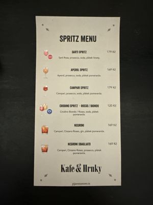 Menu photo 1 kafe a hrnsky Praha 1, PR
