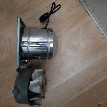 Fix It Fox Property Maintenance - New Wall mounted vent blower next to the old. - Handyman Near Me