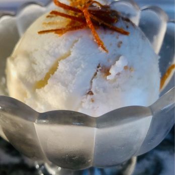 Dora Ristorante - Apple Gelato " Suzette ", doused with Cointreau - Italian Near Me - La Jolla, California