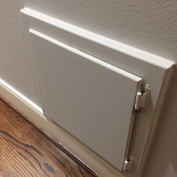 Paint Theory - These plumbing access doors were painted shut - Painters Near Me