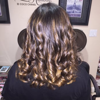 The Salon Avenue - My awesome new hair! kept my base natural and baylage color was Mojave. Done by Rebakah - Hair Salons Near Me - Visalia, California The Salon Avenue - My awesome new hair! kept my base natural and baylage color was Mojave. Done by Rebakah - Hair Salons Near Me - Visalia, California