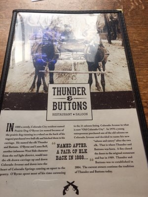 Menu photo 8 Thunder and Buttons Colorado Springs, CO Menu photo 8 Thunder and Buttons Colorado Springs, CO