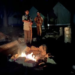 Camp Oljato - Campfires at every camp site.