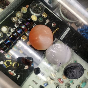 Rock & Bead Bazar - Gallery 'n' Studio - Got peach and clear selenite, unakite, hematite, marble egg - Jewelry Near Me - Carmel, California Rock & Bead Bazar - Gallery 'n' Studio - Got peach and clear selenite, unakite, hematite, marble egg - Jewelry Near Me - Carmel, California