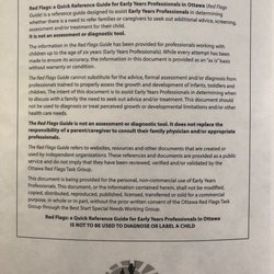 Vinci School - The disclaimer notice in the tool that Dr. Dan used to diagnose my child which it clearly stated not to do.
