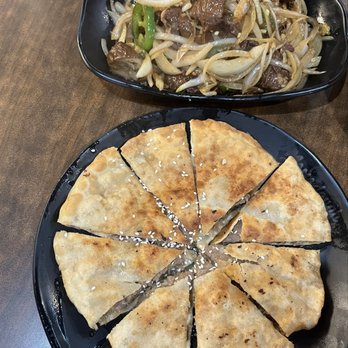 Mama Dough - Pork Intestines with Spicy Peppers beef pancake - Chinese Near Me - Kent, Washington