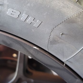 SoCal Honda Powersports - Rear wheel damage is in the same pattern as their tire machine. It was chipped in three of the four clamping points on their machine. - Motorcycle Repair Near Me - Carson, California