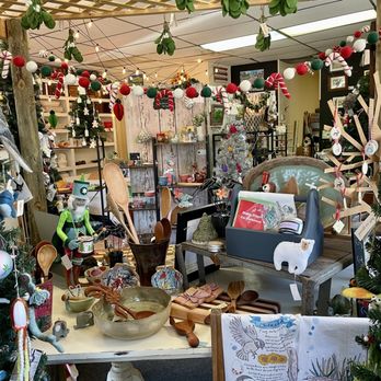 Juxtaposition Gallery And Gifts - Inside / Interior of shop - as quaint as can be - decorated for Christmas - so many unique one-of-kind (mostly) local artisan creations! - Gift Shops Near Me - Williamsburg, Virginia Juxtaposition Gallery And Gifts - Inside / Interior of shop - as quaint as can be - decorated for Christmas - so many unique one-of-kind (mostly) local artisan creations! - Gift Shops Near Me - Williamsburg, Virginia