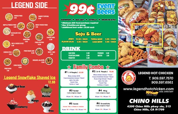 Menu photo 6 Legend Hot Chicken Restaurant Chino Hills, CA Menu photo 6 Legend Hot Chicken Restaurant Chino Hills, CA