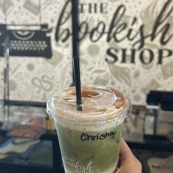 The Bookish Shop - From the Fall menu: Spiced Apple Butter Matcha - Bookstores Near Me - Gilbert, Arizona
