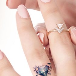Tattoo Warehouse - This is (aside from the star) EXACTLY what I wanted, as you can see, the the tattoo on my finger looks NOTHING like it.
