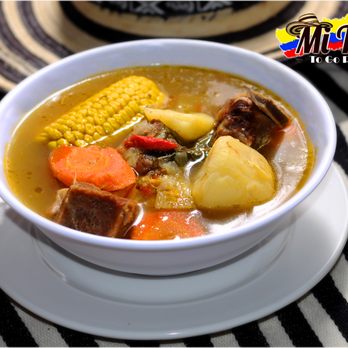 Mi Tierra Restaurante - Caldo Res / Pollo: Chicken or Beef broth, mix veggies like corn, potato, carrot,cilantro and onions side of tortilla and rice, hot sauce - Colombian Near Me - Naples, Florida Mi Tierra Restaurante - Caldo Res / Pollo: Chicken or Beef broth, mix veggies like corn, potato, carrot,cilantro and onions side of tortilla and rice, hot sauce - Colombian Near Me - Naples, Florida
