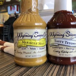 Wyoming Buckshot Saloon - Sauces that are made locally that tasted really good.