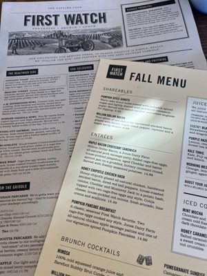 Menu photo 1 First Watch Colorado Springs, CO Menu photo 1 First Watch Colorado Springs, CO