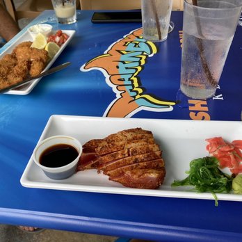 Sharkeys - Upstairs seating outside. Ahi tuna and cocktails. - American Near Me - Key Largo, Florida